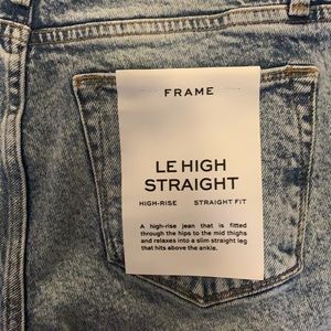 FRAME Le High Straight👖Stonewashed